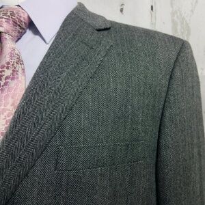 Joseph & Feiss Gold 44R Gray Suit Blazer Sports Co